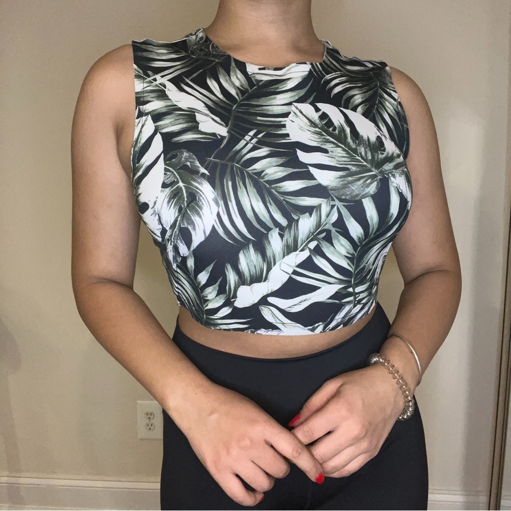 Leaf Print Top